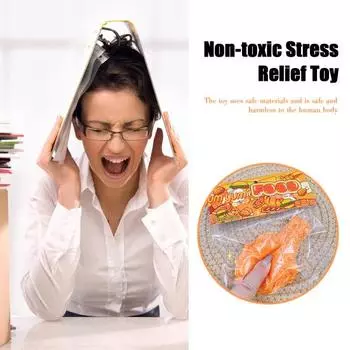 Жареная голень, сжимающая игрушка-непоседа, медленный отскок, облегчение стресса, тревоги, детей, подростков, взрослых, мини-куриная ножка, хлюпает, сенсорная игрушка оранжевый