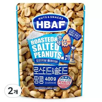 Жареный и соленый арахис Barf, 400 г, 2 шт., корейские орехи