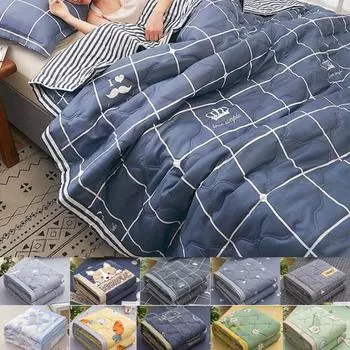 Жаркое весенне-летнее одеяло Queen, механическая стирка, удобное одеяло, одноместное двойное одеяло, одеяла для детей и взрослых 70X100cm Thin Quilts