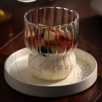 Жаропрочное боросиликатное многослойное шнековое стекло | Кофейная и презентационная чашка - 1 шт.