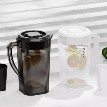Жаропрочный кувшин большой емкости для сока, посуда для питья, чайник для холодной воды, холодильник 1.3L белый