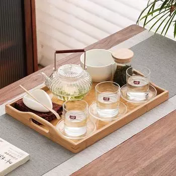 Жаропрочный стеклянный чайный сервиз Чайный сервиз для зеленого чая Чайное искусство Чайный сервиз Соревнование мастеров чайного искусства Обучение Заварочный чайник Чайная чашка