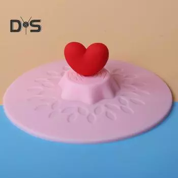 Жаростойкая крышка чашки, гибкая модная герметичная печать, симпатичная крышка чашки, кухонный инструмент 11cm синий