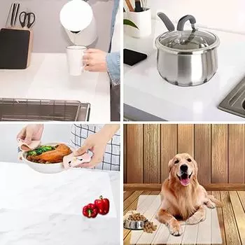 Жаростойкая прозрачная обеденная скатерть с кухонной водонепроницаемой маслостойкой скатертью из стекла для прямоугольного стола 45x30C R4S8