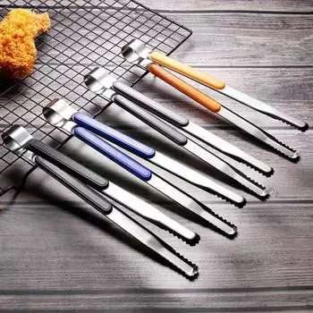 Жаростойкий зажим для шведского стола, портативный коррозионностойкий гриль, салат, еда, зажим для барбекю, инструменты для приготовления пищи розовый