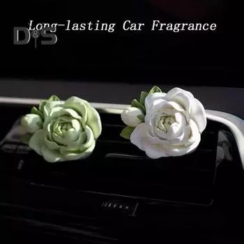 Жасминовый автомобильный парфюм, элегантная ароматерапия, простая установка, автомобильная ароматерапия для внутреннего кондиционера, выходное отверстие для воздуха 5ML бежевый