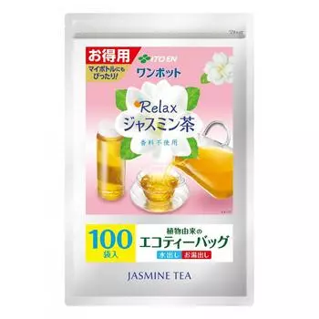 Жасминовый чай Itoen One Pot Relax Jasmine Tea Чайные пакетики 3,0 г x 100 пакетиков Value Eco Tea Bags