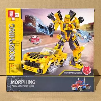 Zhegao Building Blocks Wasp Mech 2-в-1 робот и гоночная машина сборная игрушка - идеальный подарок для мальчиков QL0733