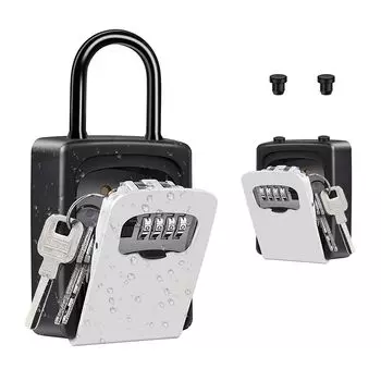 ZHEGE Security Key Box Настенное хранилище ключей с 4-значным циферблатом Предотвращение преступности Защита от кражи