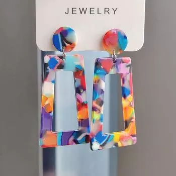Желание Акриловые Серьги Электронная коммерция Женские аксессуары Простые серьги Ювелирные изделия