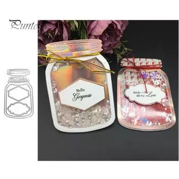 Желание конфеты бутылки металлические штампы DIY скрапбук тиснение бумажные карты трафарет серебряный