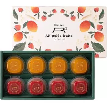 Желе Imuraya AN Фрукты Фруктовая вода Йокан 8шт. Вагаси 1