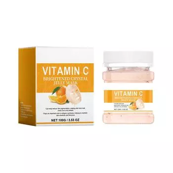 Желе-маска для лица Желе-маска с алоэ Уход за кожей лица Желе-маска Порошок Натуральный гель Увлажняющая маска One Size оранжевый