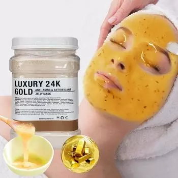 Желейная маска для лица Желейная маска для ухода за кожей лица Желейная маска Пудра Натуральная гелевая увлажняющая маска 650 г One Size кофейный