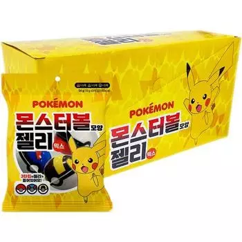 Желейная смесь Pokemon Poke Ball Shape 8 шт., 54 г, 8 шт., популярные корейские игрушки для малышей