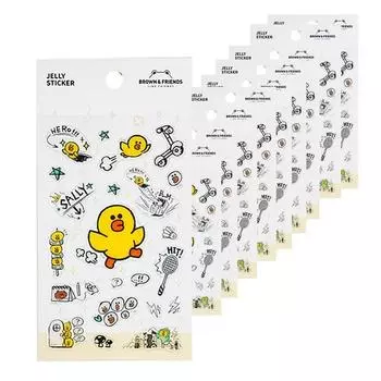 Желейные наклейки Line Friends, часть 3, Салли, 10