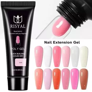 Желейный гель для наращивания ногтей Насыщенный цвет Нежная текстура Быстросохнущий гель для отверждения УФ-лампой Лак для ногтей Суперстойкий клей для наращивания ногтей E