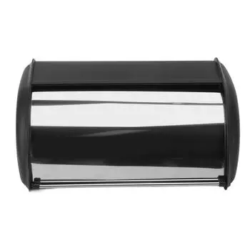 Железная хлебница прочный контейнер для хранения хлеба зеркально полированная хлебница чехол для хранения для домашнего магазина чёрный
