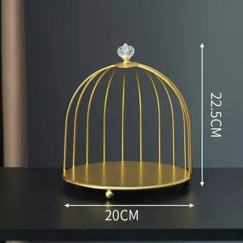 Железная художественная полка для птичьей клетки в скандинавском стиле, косметическая стойка для хранения, полка для отделочного стола