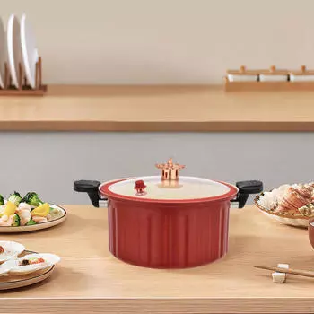 Железная кастрюля для тушения с легкоочищаемым дизайном, идеально подходит для кухни и кемпинга синий