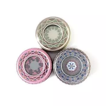 Железная коробка для шафрана 1 г, упаковочная коробка с окном из ПВХ, железная коробка для домашнего хранения на открытом воздухе, декоративные элементы A