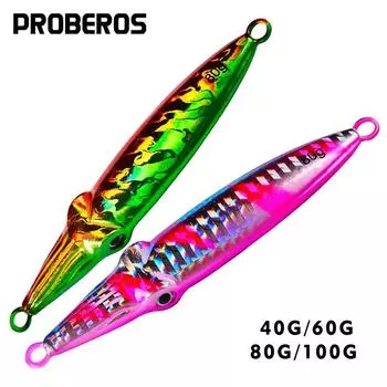 Железная пластина, свинцовая приманка для рыбы, пластиковая жесткая приманка, 40 г, 60 г, 80 г, 100 г, приманка для рыбы, имитация ложной приманки, рыболовные снасти