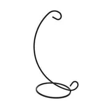 Железная подставка для растений, держатель для подвесной вазы из прозрачного стекла, домашний декор