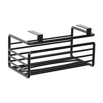 Железная стойка для бумажных полотенец под шкафом, легко устанавливаемый держатель чёрный