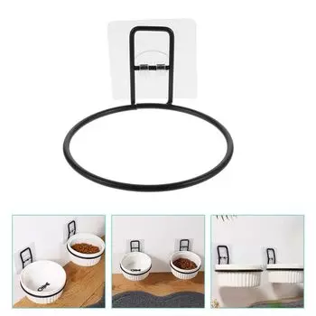 Железная стойка для кормления домашних животных, держатель для миски с защитой от опрокидывания, полка для кормушки для собак Druable, домашняя