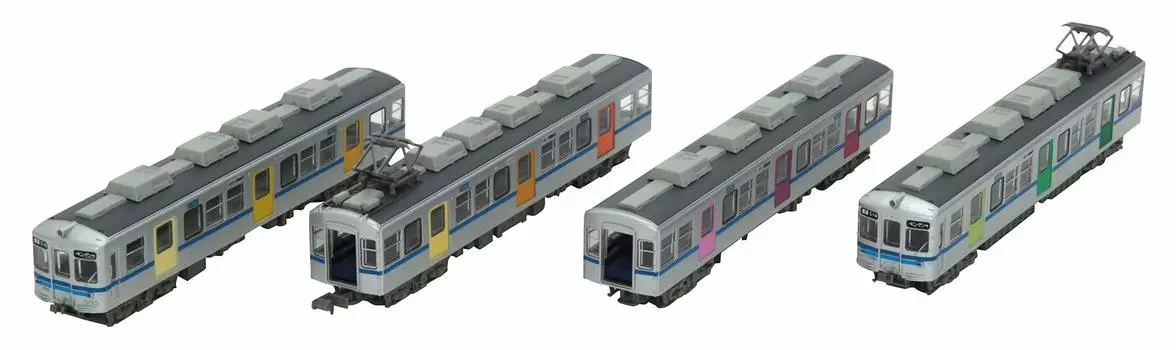 Железнодорожная коллекция Tetsukore Hokuso Development Railway Type 7150 Color Door Car Set B Diorama Supplies First Order Limited 293286 4-вагонный