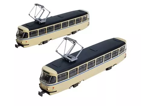 Железнодорожная коллекция Железная коллекция Лейпцихтский трамвай Tatra T4 Тип Набор D Диорама Принадлежности 315728 2-вагонный