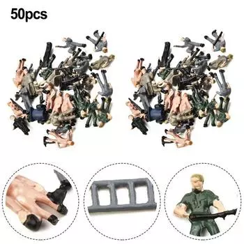 Железнодорожная модель Работник окрашенные фигурки 100% абсолютно новые 50 шт.