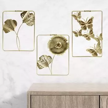 Железное искусство Цветочные растения Подвесные изделия Украшения для стен Украшения для дома