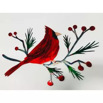 Железное искусство, рождественская зимняя красная одежда, мастер-ремесла, подарок на выпускной, Рождественский подарок, металлическое настенное художественное украшение 33*21cm