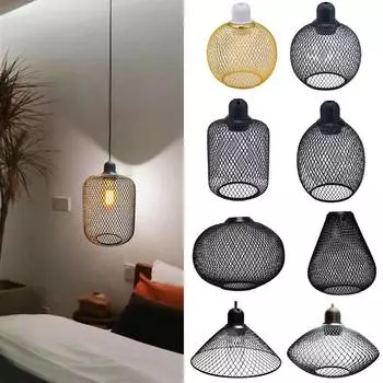 Железные чехлы для ламп Внутреннее освещение Абажур Светильники Абажур Сетчатый шар Абажур