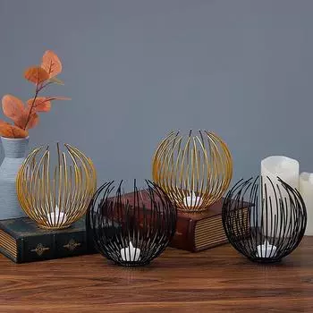 Железные художественные украшения, реквизит для фотографий, подсвечник, атмосфера, скандинавский стиль, домашнее художественное украшение