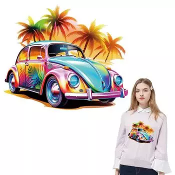 Железные нашивки для лета автомобиля, красочные, сделай сам, теплопередача, новые моющиеся аксессуары для одежды, наклейки, нашивки, горячая слеза