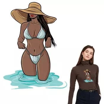 Железные нашивки для одежды, бикини, женские термопрессы, аппликации, наклейки на одежду, футболка Ropa Parches, толстовки с капюшоном, теплопередача