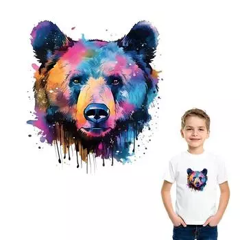 Железные нашивки для одежды с волчьим узором, аксессуар «сделай сам», наклейка, модные полосы, термопресс, аппликация, джинсы, наклейки для одежды, нашивки