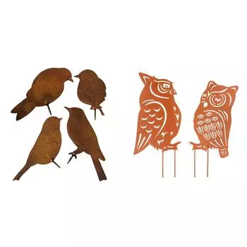 Железные статуи, ландшафтный дизайн, мультяшный плагин, ландшафтный дизайн с животными, устойчивость к старению, прочные праздничные подарки, водонепроницаемые для наружного сада A