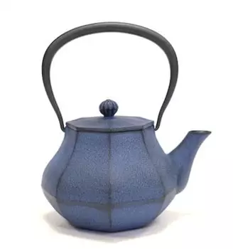 Железный чайник Oitomi Nambu Ironware, модель Miyabi Blue, модель Shohei Otani, 0,4 л. синий