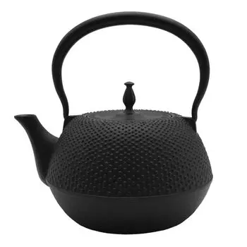 Железный чайник Tonami Shoten Nanbu Maru Nanbu Arale IH, издание, совместимое с открытым огнем, 24-е издание чёрный