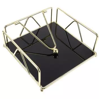 Железный держатель для салфеток, бумажное полотенце, настольный ящик для хранения, картонная стойка (золото) Акриловая винтажная стоячая кухня KTV золотистый