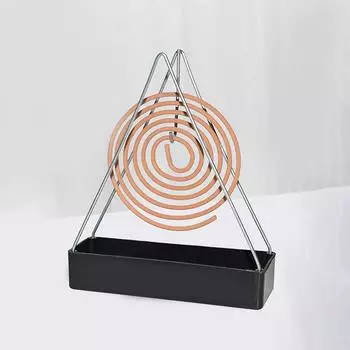 Железный держатель катушки от комаров, держатели для благовоний, пластиковая черная катушка, рамка для курильницы, креативный кронштейн для благовоний для дома чёрный