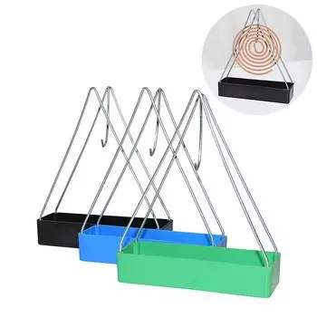 Железный держатель катушки от комаров, держатели для благовоний, пластиковая черная катушка, рамка для курильницы, креативный кронштейн для благовоний для дома синий