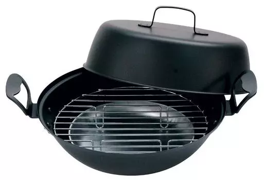 Железный котел для копчения Belmont 27 см H-027 чёрный