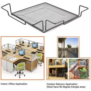 Железный квадратный треугольный офисный шкаф, угловая полка, стеллаж для хранения, органайзер для мелочей