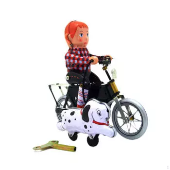 Железный мальчик на велосипеде ретро-игрушка фигурка прочная классическая жестяная фигурка железный мотор на День благодарения