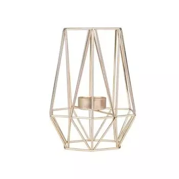 Железный металлический подсвечник в скандинавском стиле, геометрический подсвечник, кронштейн, декор L золотистый