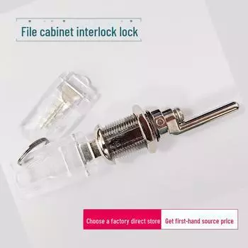 Железный настольный картотечный шкаф с тройным замком и 16-ядерной передней цепной головкой